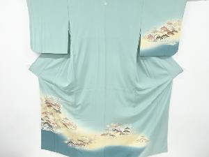 松竹梅に網干模様一つ紋訪問着